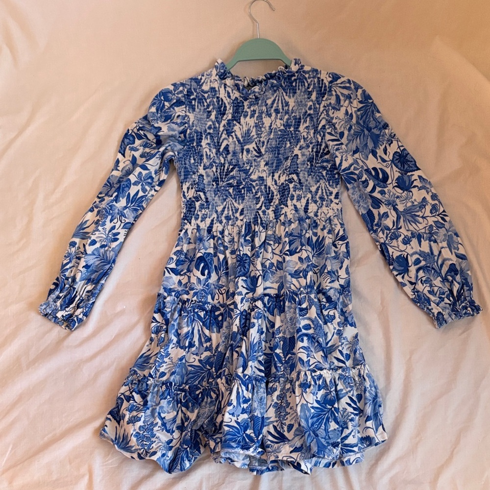 Ralph Lauren smocked floral jersey day dress